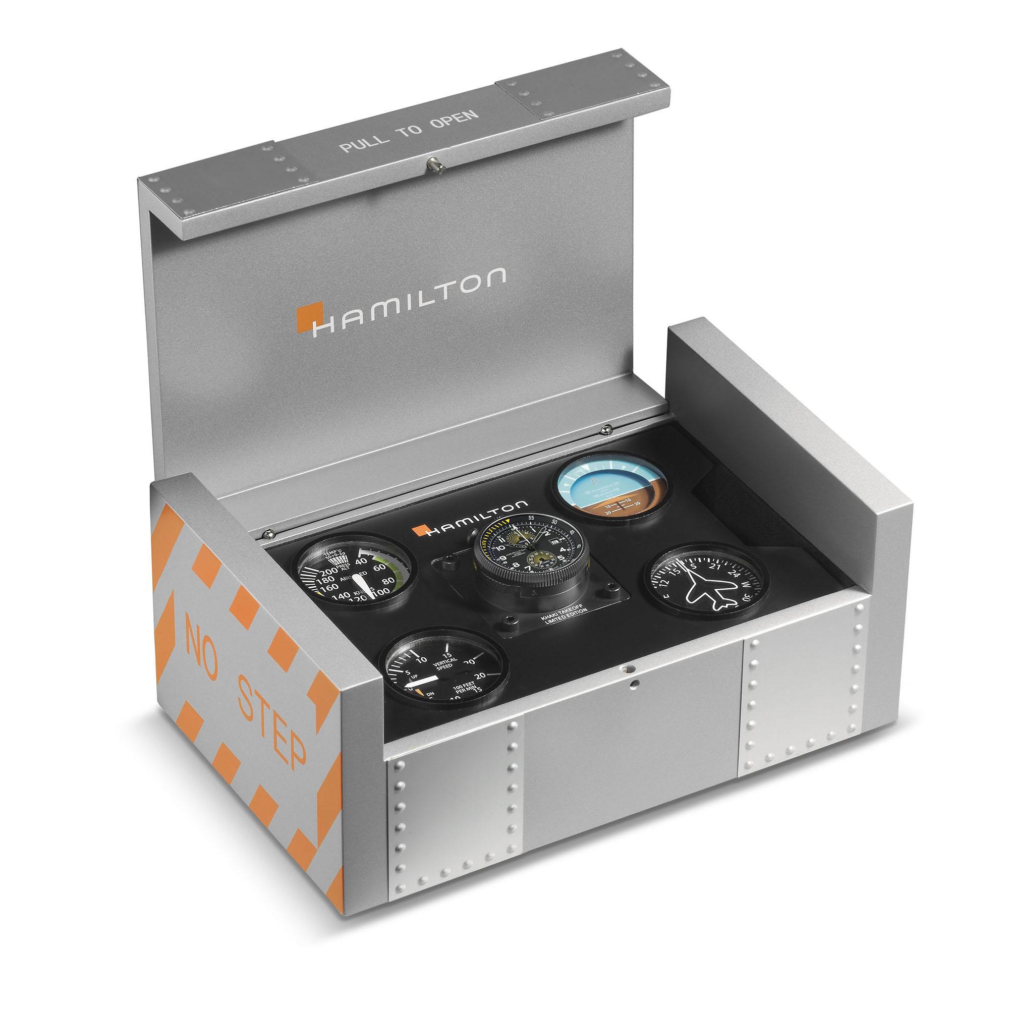 Hamilton H76776733 мужские часы застежка крупным планом