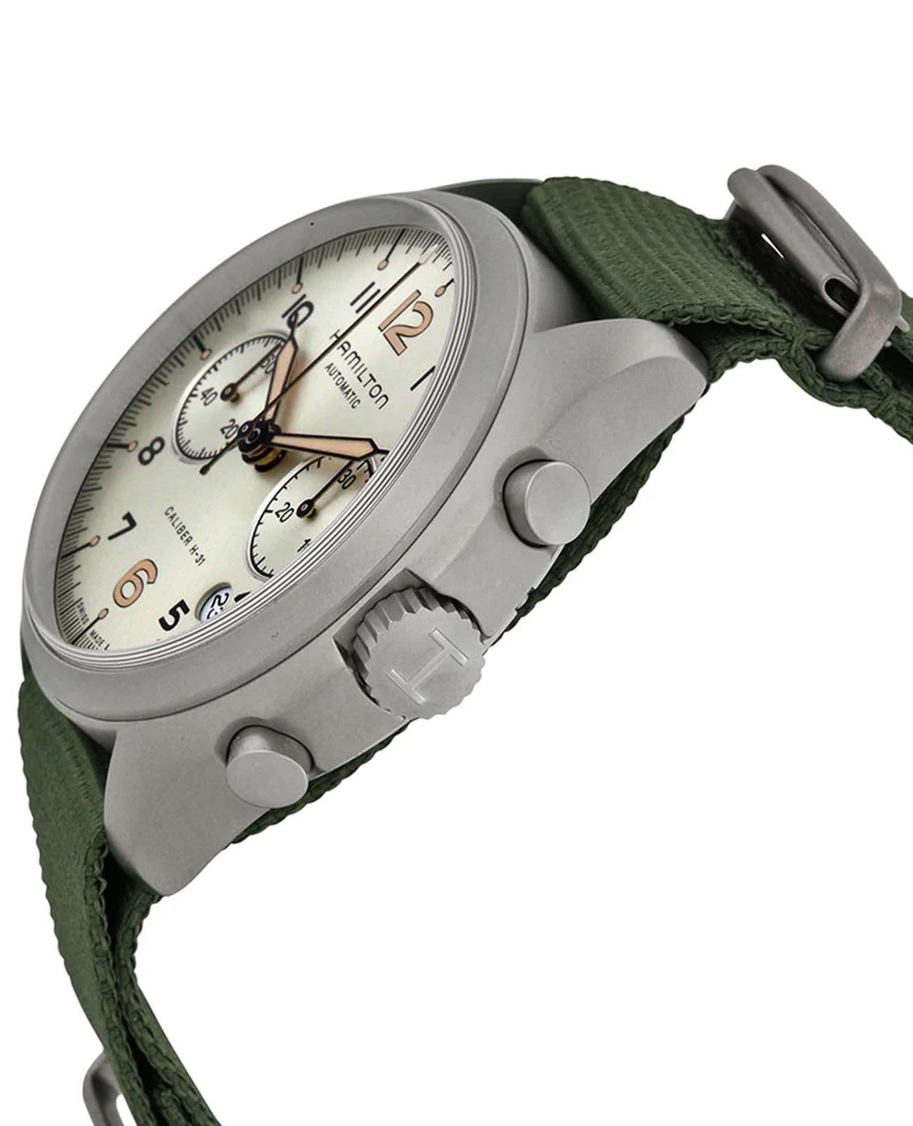 Hamilton Hamilton Khaki Aviation Pilot Pioneer Auto Chrono H76456955 , наручные мужские часы фото под углом