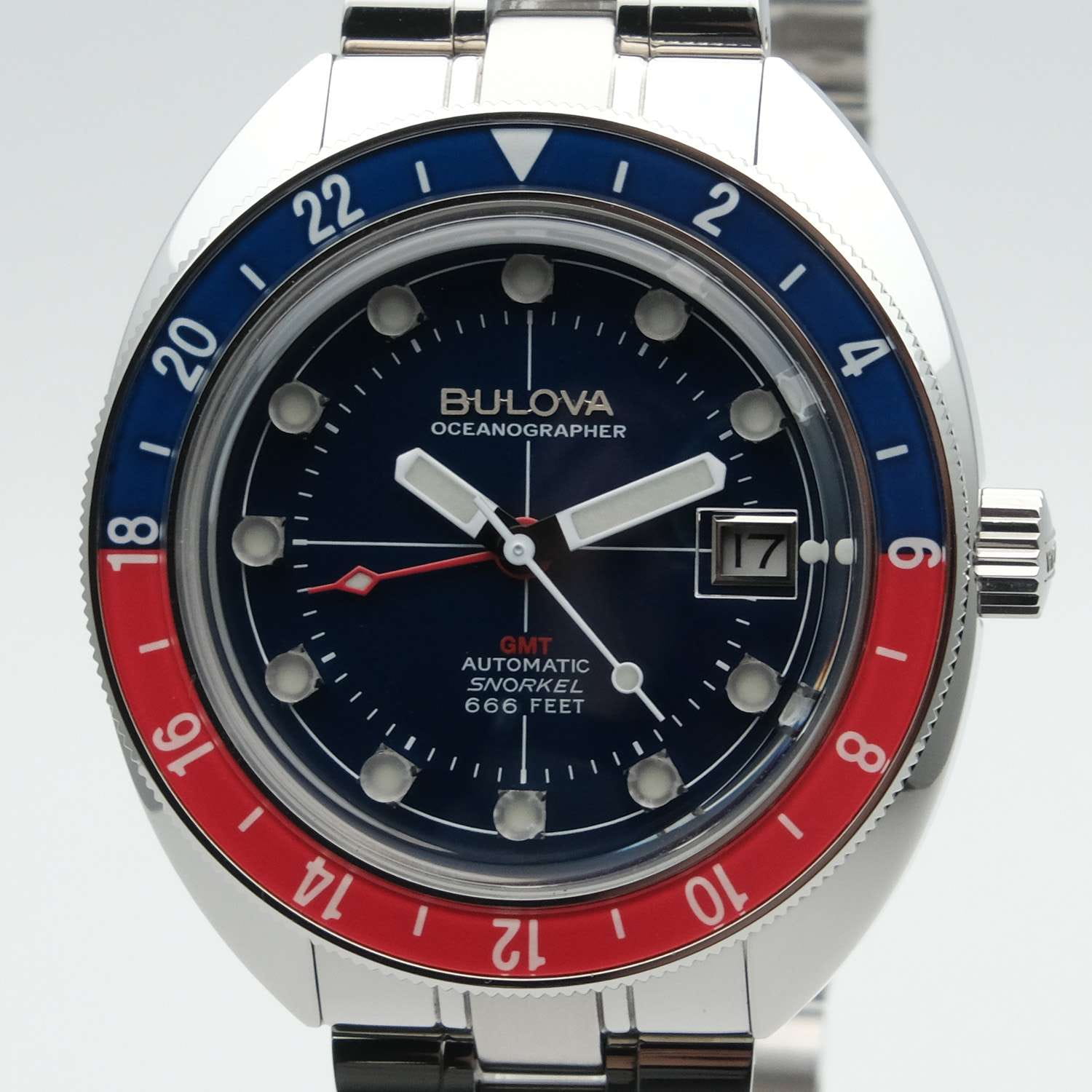 Оригинальные часы Bulova Bulova Oceanographer 96B405 механические калибр механизма  общий вид