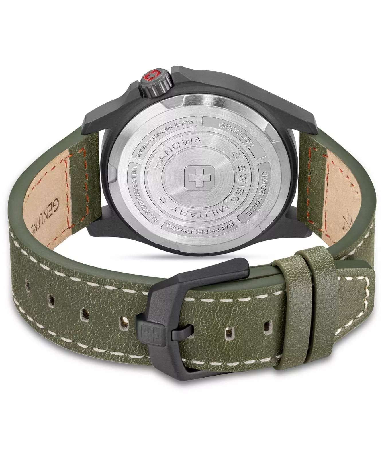 Swiss Military Hanowa Swiss Military Hanowa SMWGB0005240,  швейцария мужские часы на браслете кожаный боковой вид