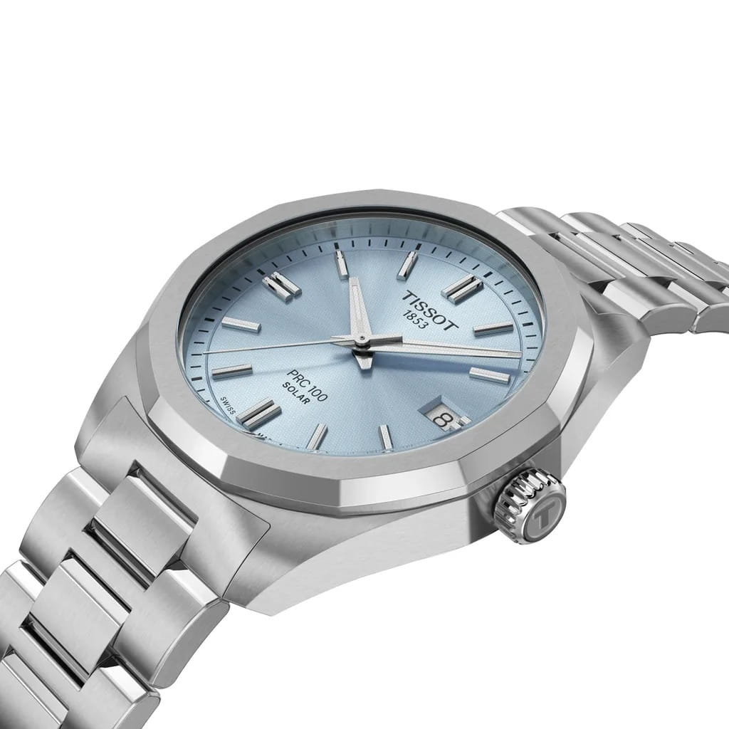 Tissot Tissot PRC 100 Solar Quartz 34mm T151.822.11.351.00 PRC 100 Solar, наручные женские часы фото под углом