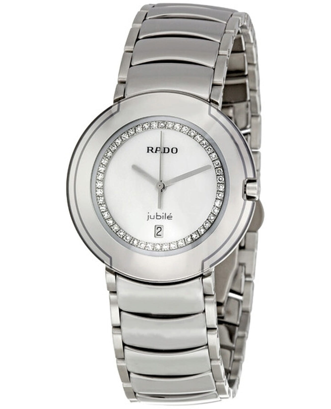Rado Rado Coupole R22593732  R22593732 кварцевые мужские часы перламутровый циферблат, браслет нержавеющая сталь — вид спереди