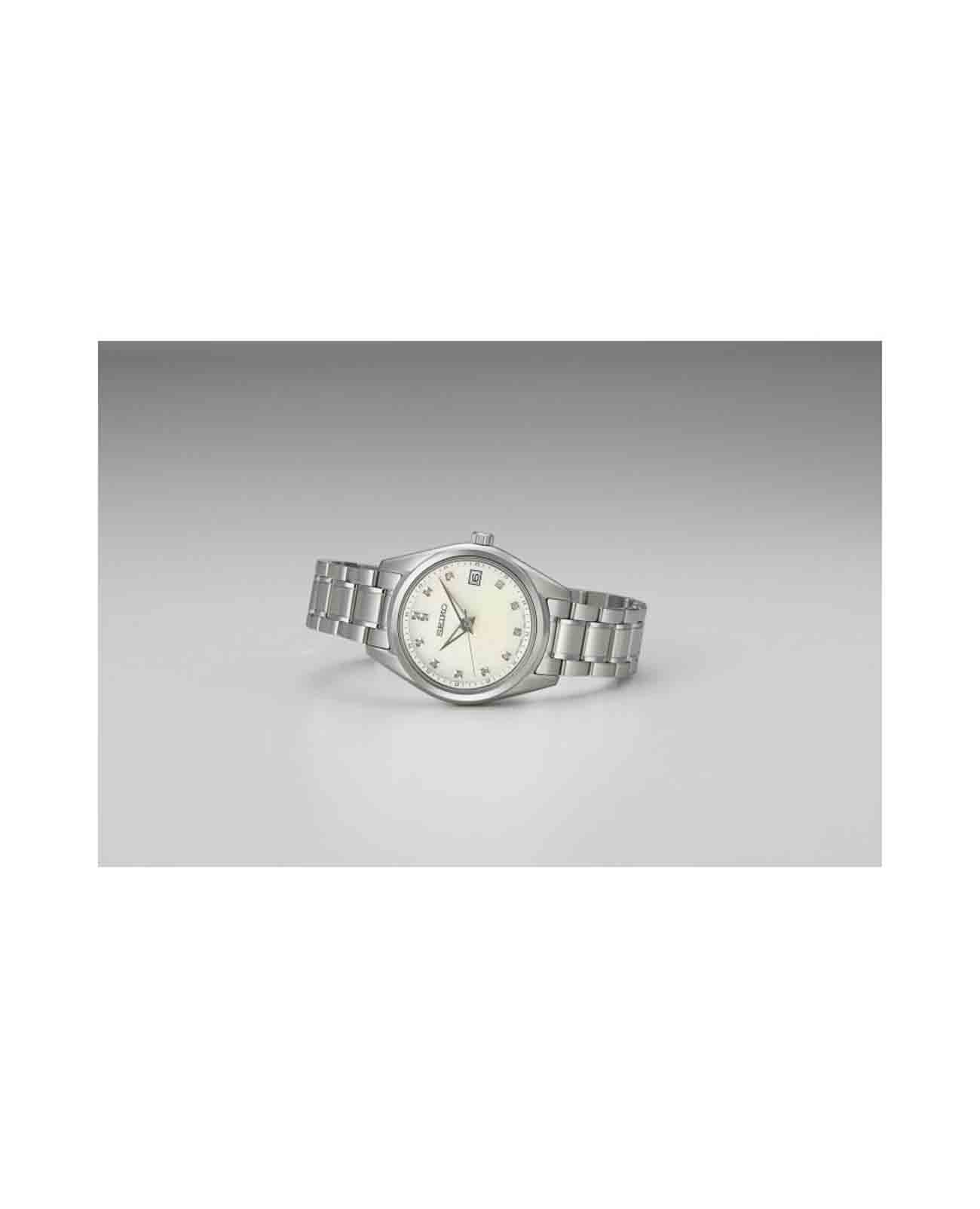 Seiko Seiko Diamond Collection SUR579P1, diamond collection япония женские часы на браслете нержавеющая сталь боковой вид