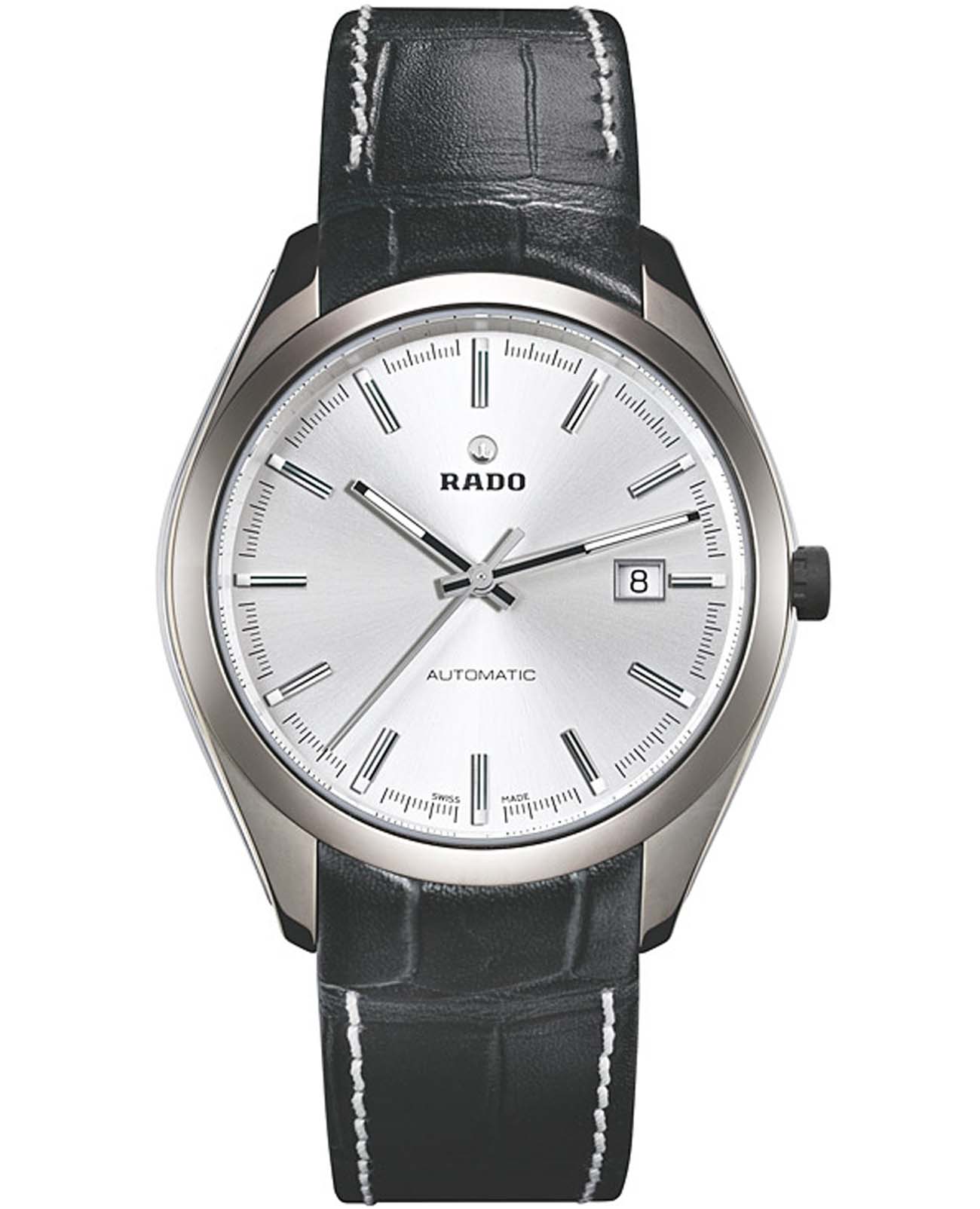 Rado Rado Hyperchrome R32272105 Automatic R32272105 механические мужские часы серебристый циферблат, браслет керамика — вид спереди