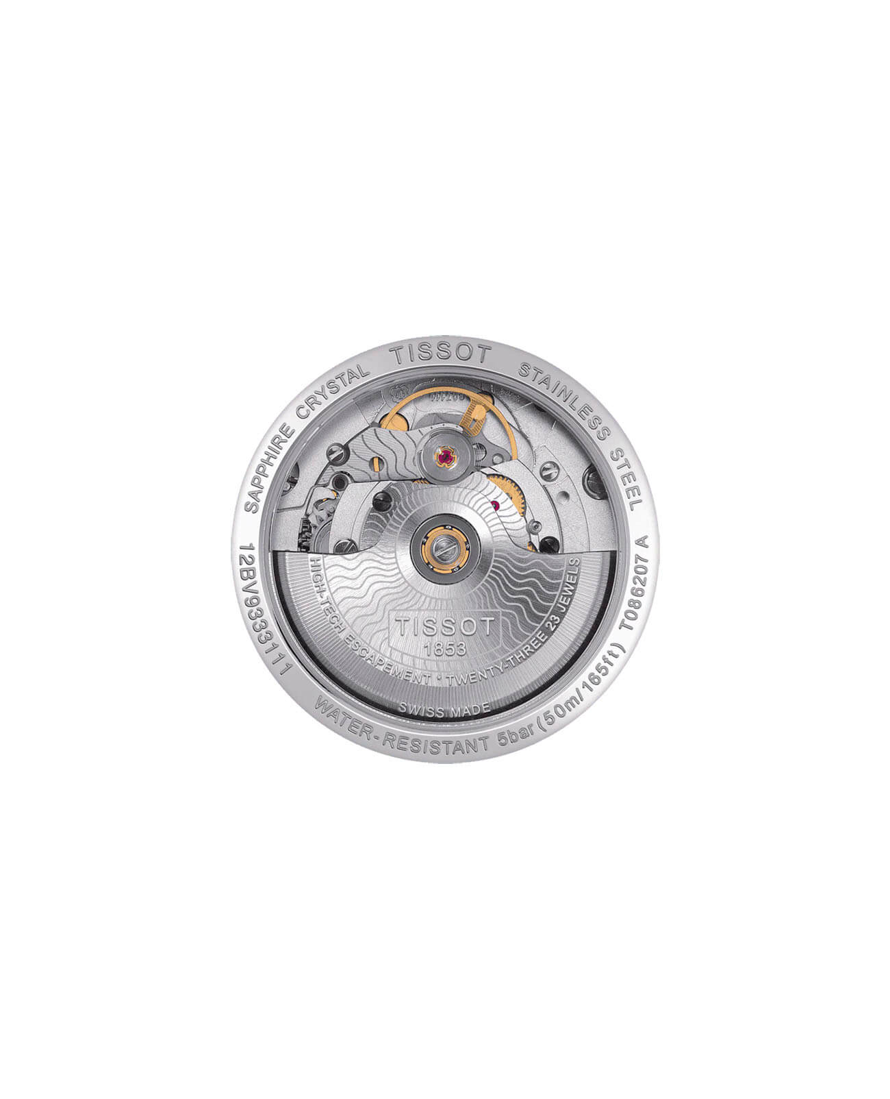 Tissot Tissot Luxury Powermatic 80 Lady T086.207.11.301.00 , наручные женские часы фото под углом