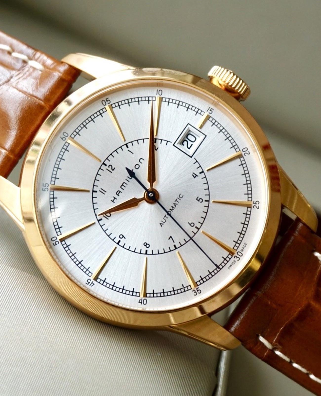 Hamilton Hamilton American Classic Railroad Auto H40505551 , наручные мужские часы фото под углом