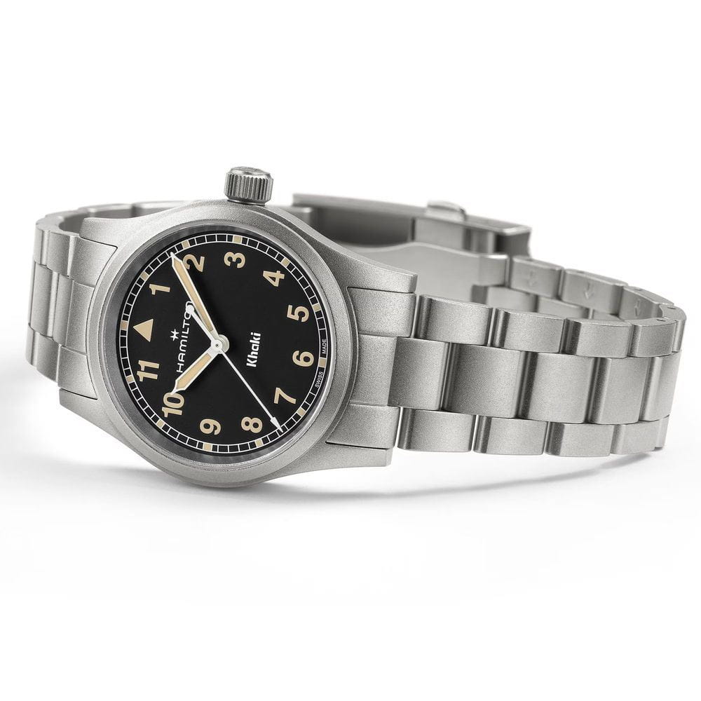 Hamilton Hamilton Khaki Field Quartz 33mm H69301131, khaki field швейцария мужские часы на браслете нержавеющая сталь боковой вид