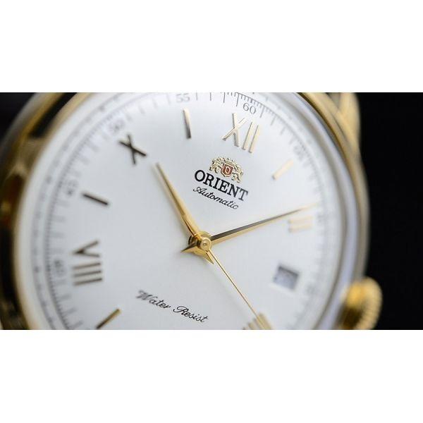 Orient Orient ER24009W (FER24009W), classic automatic япония мужские часы на браслете кожа + текстиль боковой вид