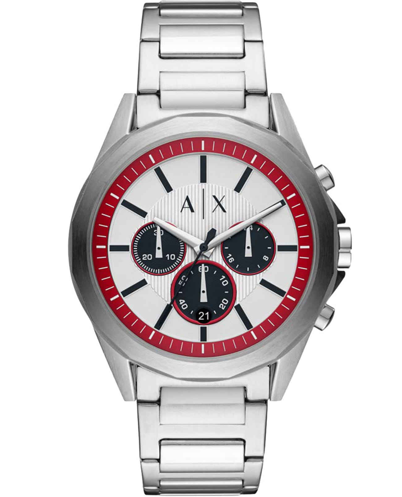 Armani Exchange Armani Exchange Fitz  AX2646  AX2646 кварцевые мужские часы  циферблат, браслет нержавеющая сталь — вид спереди