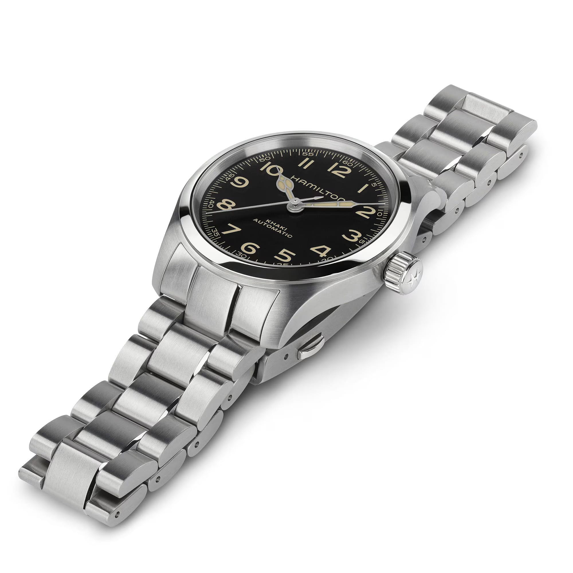Оригинальные часы Hamilton Hamilton Khaki Field Murph H70405130 механические калибр механизма h-10 общий вид