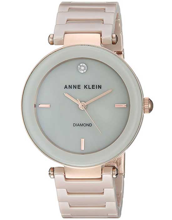 Anne Klein Anne Klein Diamond  1018RGTN  - задняя крышка металл сталь корпуса, сша часы