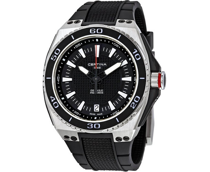 Certina Certina DS Eagle C023.710.27.051.00,  швейцария мужские часы на браслете каучук боковой вид