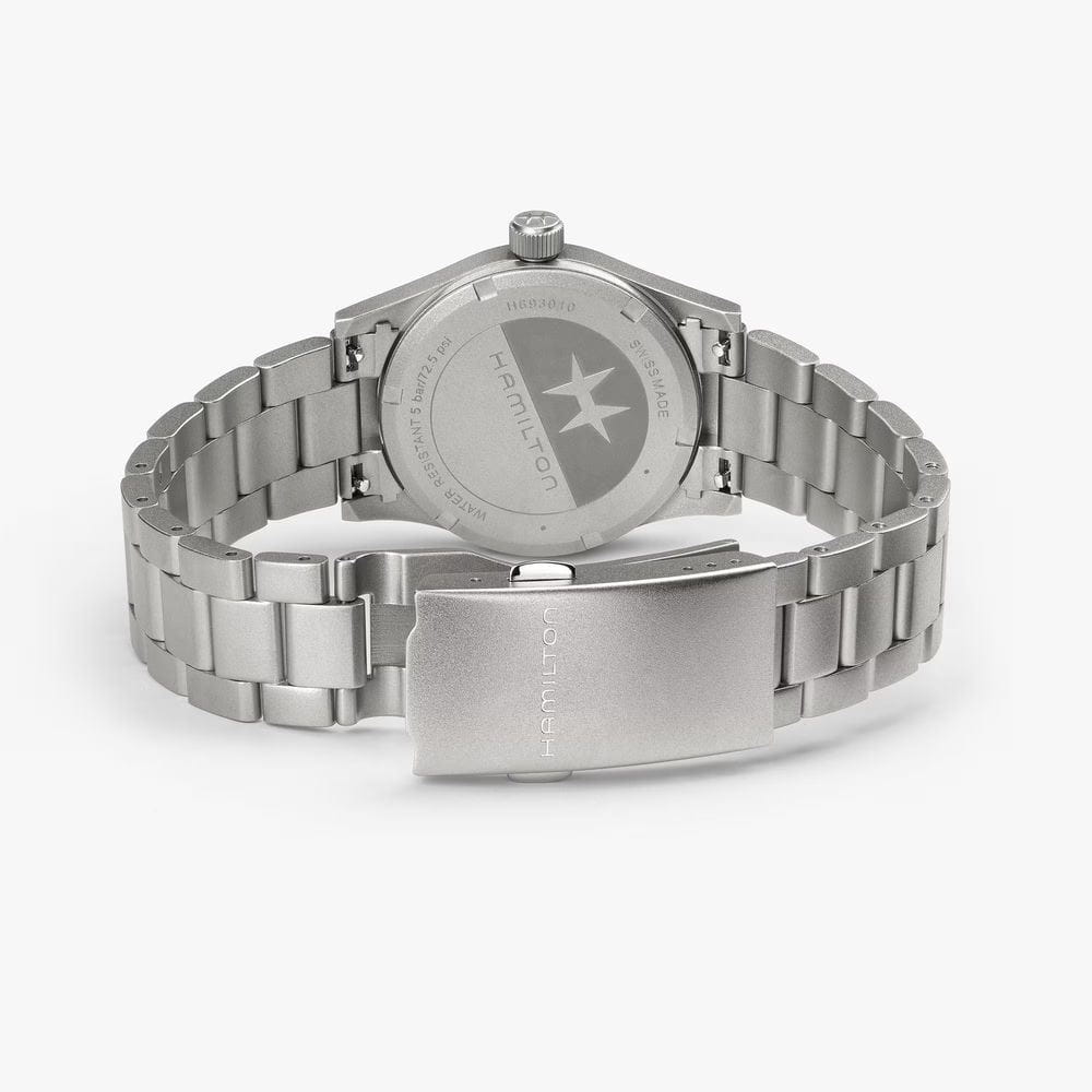 Hamilton Hamilton Khaki Field Quartz 33mm H69301140 мужские часы синий циферблат на запястье