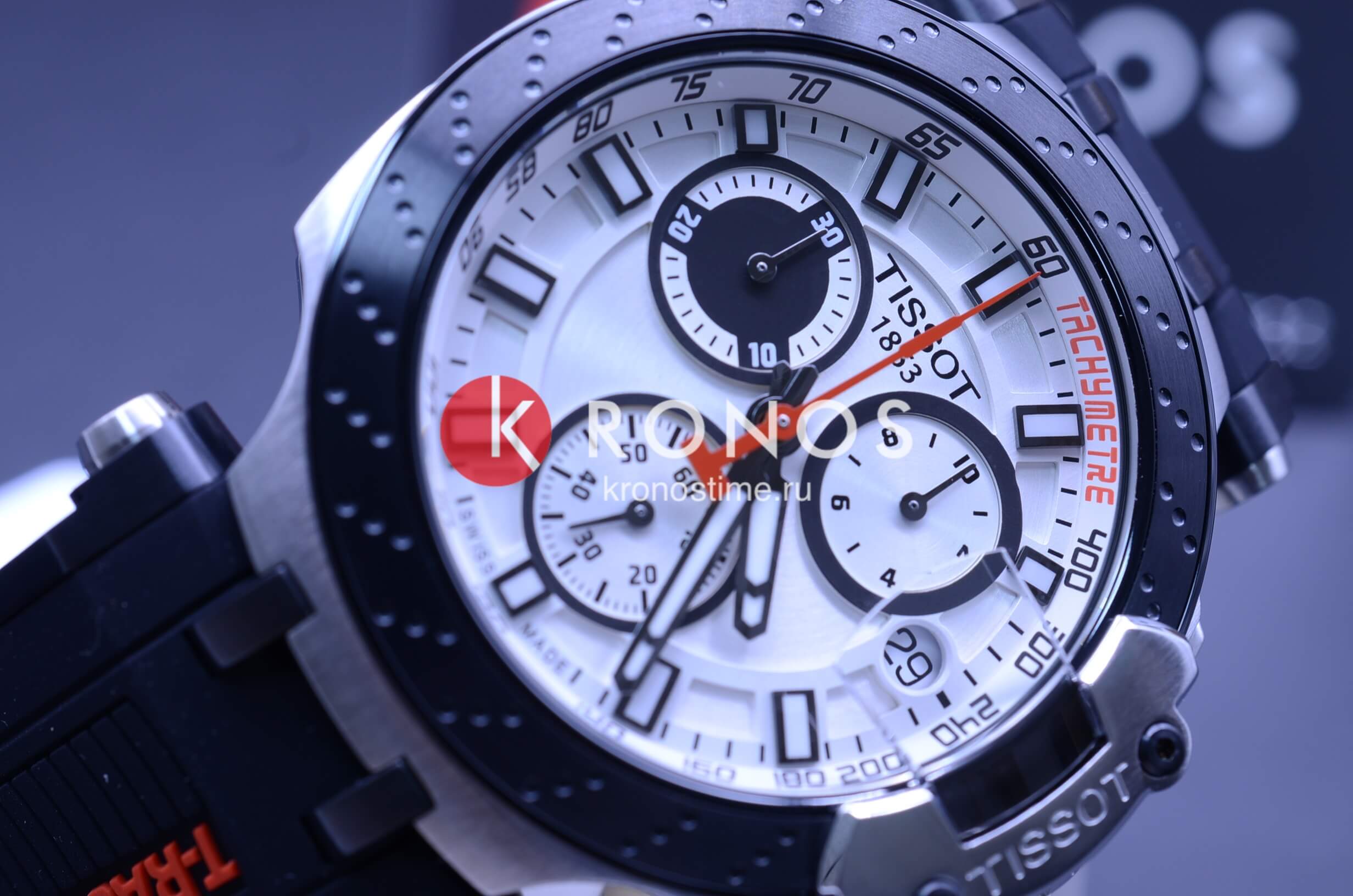 Tissot Tissot T-Race Chronograph T115.417.27.011.00 мужские часы белый циферблат на запястье