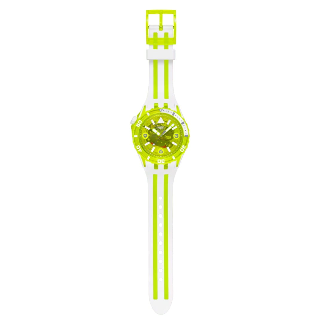 Оригинальные часы Swatch Swatch Egg Yolk SSCU09J100 кварцевые калибр механизма  общий вид