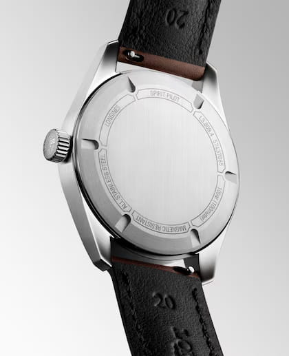 Longines Longines Spirit Pilot 39 mm L3.809.4.53.2 мужские часы черный циферблат на запястье