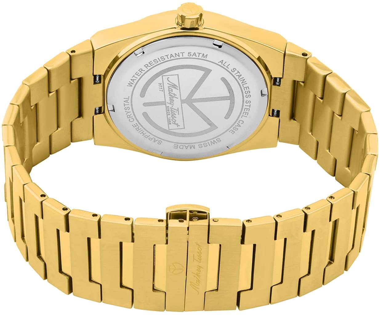 Mathey-Tissot Mathey-Tissot Zoltan H117PDI,  швейцария мужские часы на браслете нержавеющая сталь с pvd-покрытием боковой вид