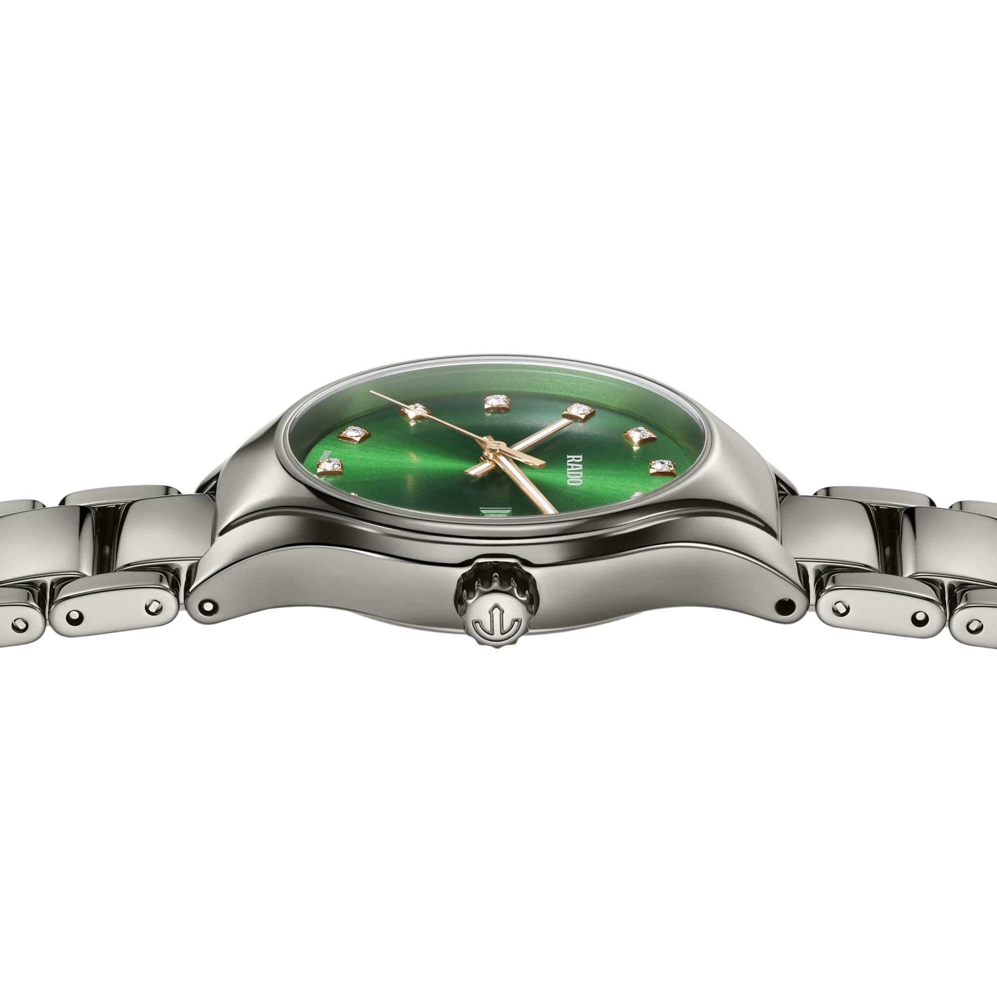 Rado Rado True Diamonds R27060742, true швейцария женские часы на браслете плазменная керамика боковой вид
