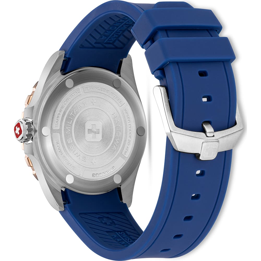 Swiss Military Hanowa Swiss Military Hanowa Offshore Diver II SMWGN2200361,  швейцария мужские часы на браслете силикон боковой вид