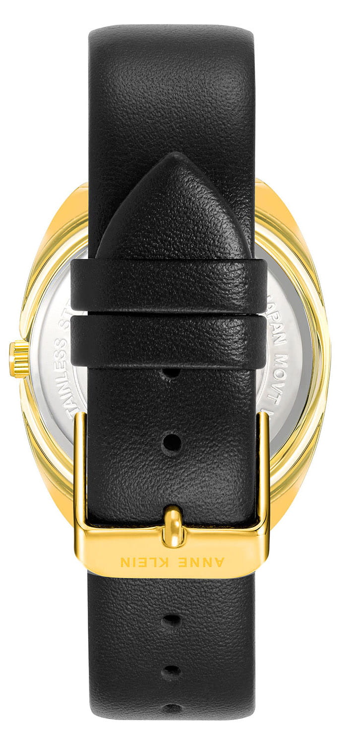 Anne Klein Anne Klein Leather 4030BKBK , наручные женские часы фото под углом