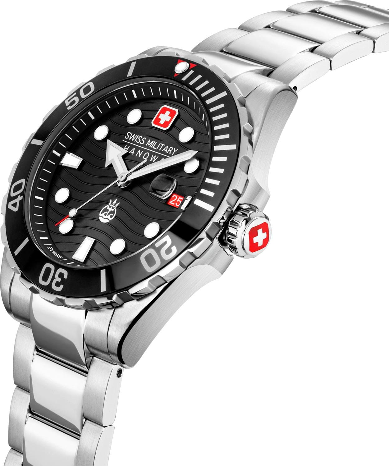 Swiss Military Hanowa Swiss Military Hanowa Offshore Diver II SMWGH2200301  — детали корпуса и нержавеющая сталь