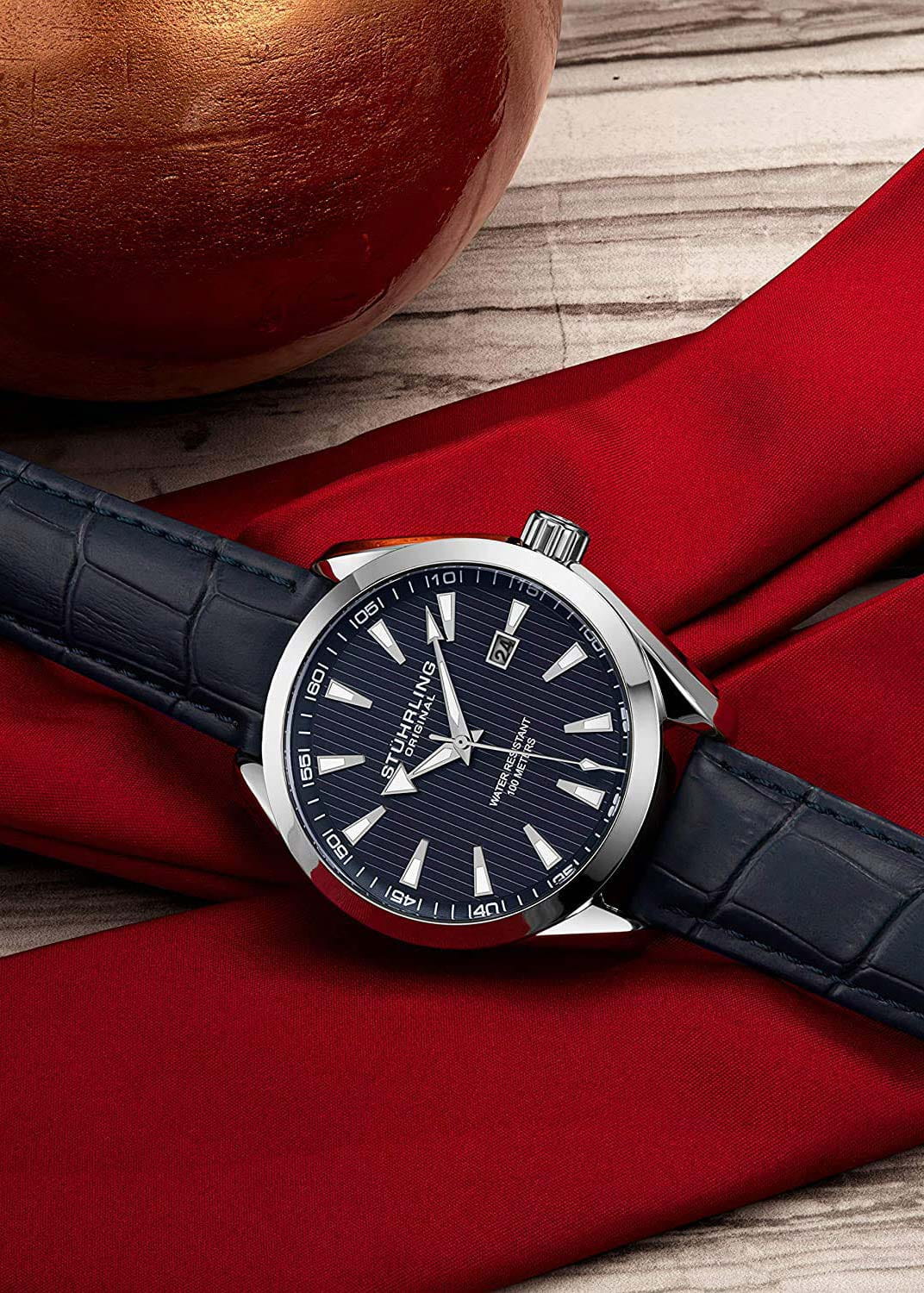 Оригинальные часы Stuhrling Stuhrling Symphony 3953L.2 кварцевые калибр механизма  общий вид