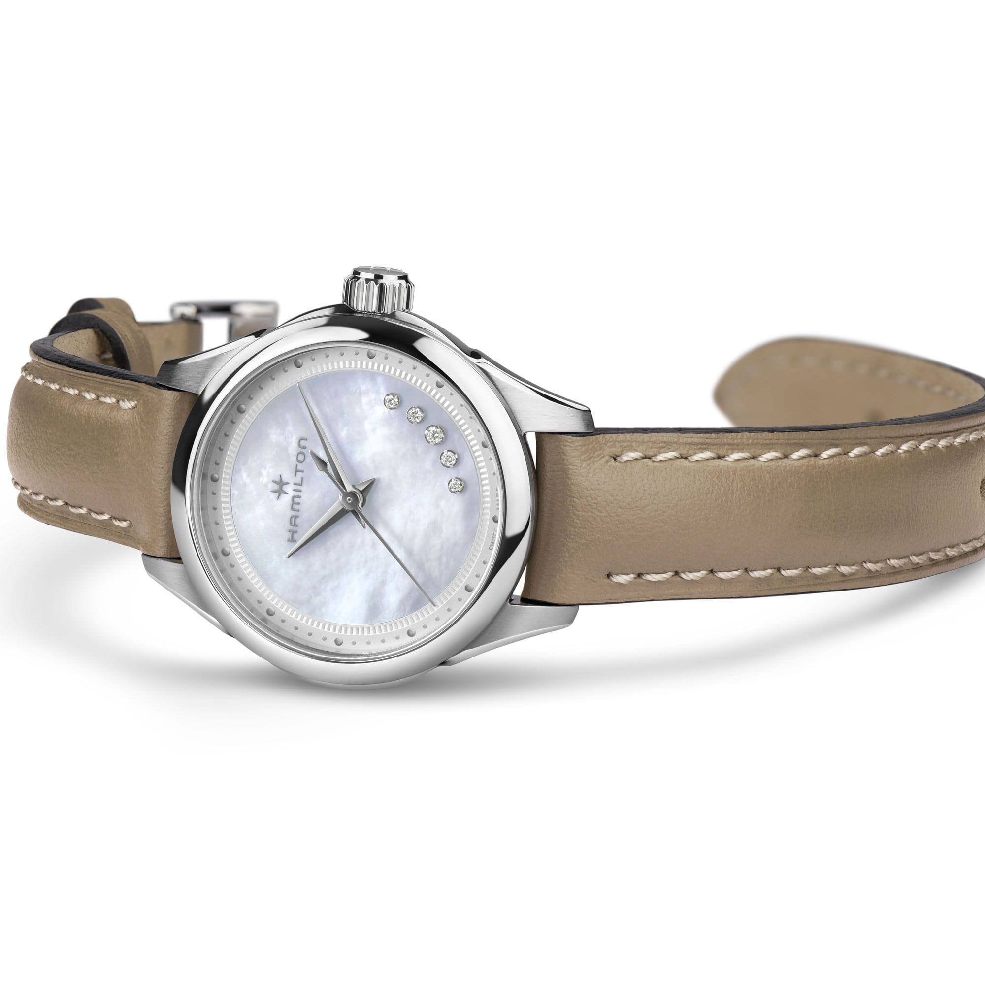 Оригинальные часы Hamilton Hamilton Jazzmaster Lady Quartz H32111890 кварцевые калибр механизма eta f03.105 общий вид