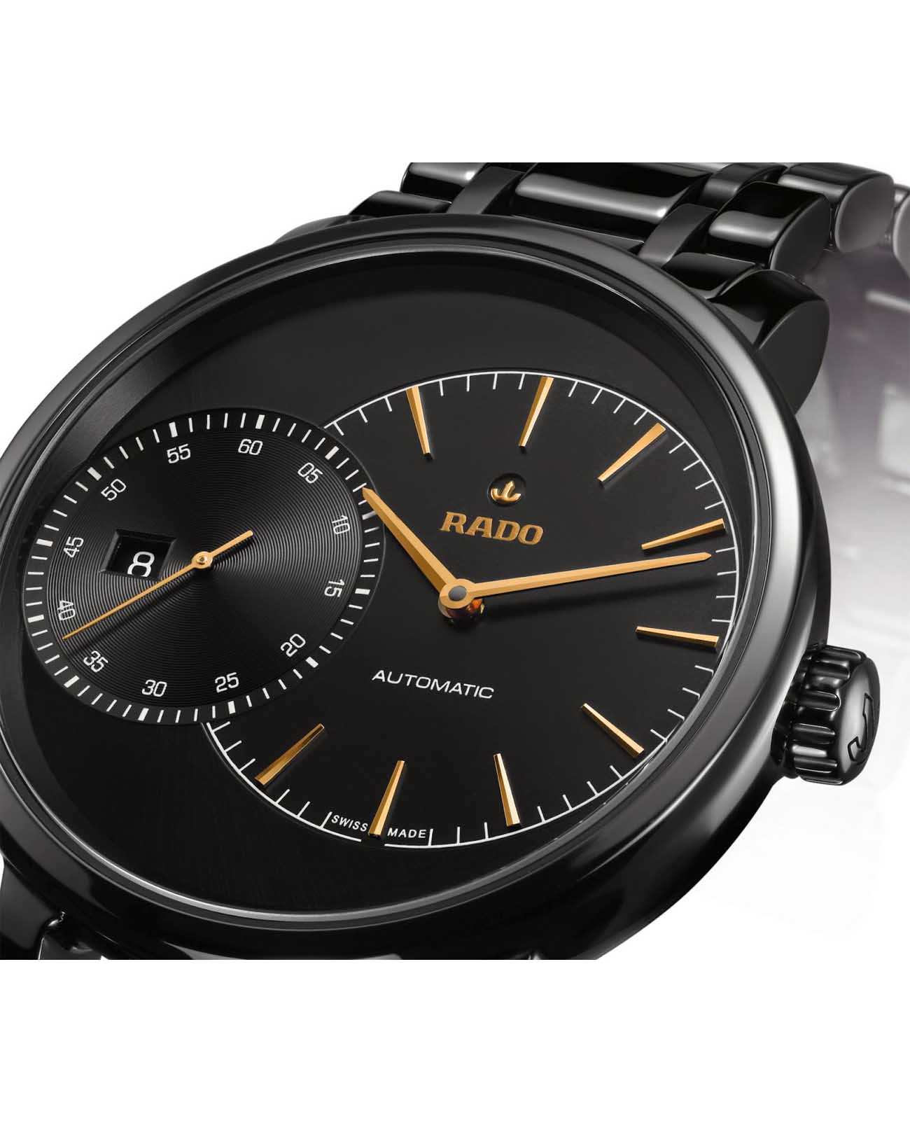 Оригинальные часы Rado Rado Diamaster Automati Grande Seconde R14127152 механические калибр механизма  общий вид