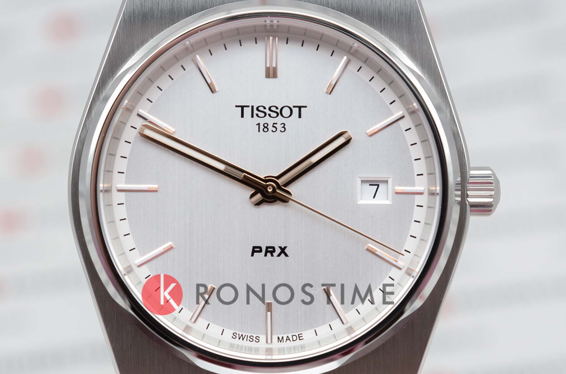Tissot Tissot PRX T137.410.11.031.00, prx швейцария мужские часы на браслете нержавеющая сталь боковой вид