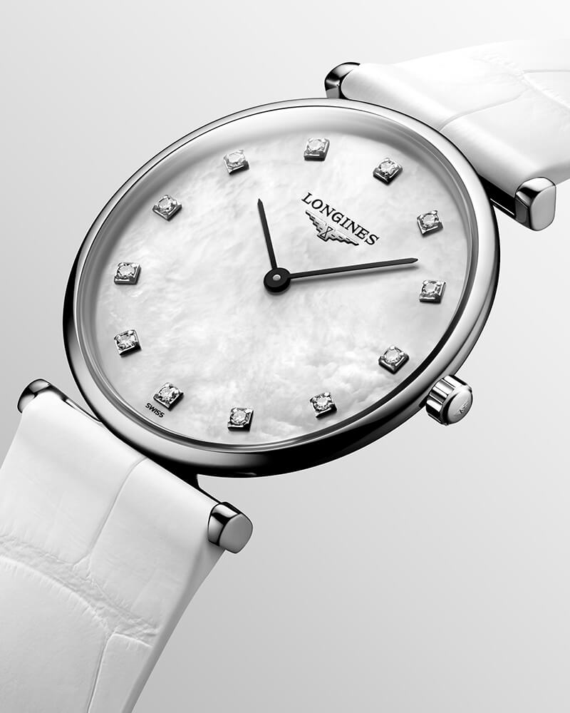 Longines Longines La Grande Classique L4.512.4.87.0, la grande classique швейцария женские часы на браслете кожаный боковой вид