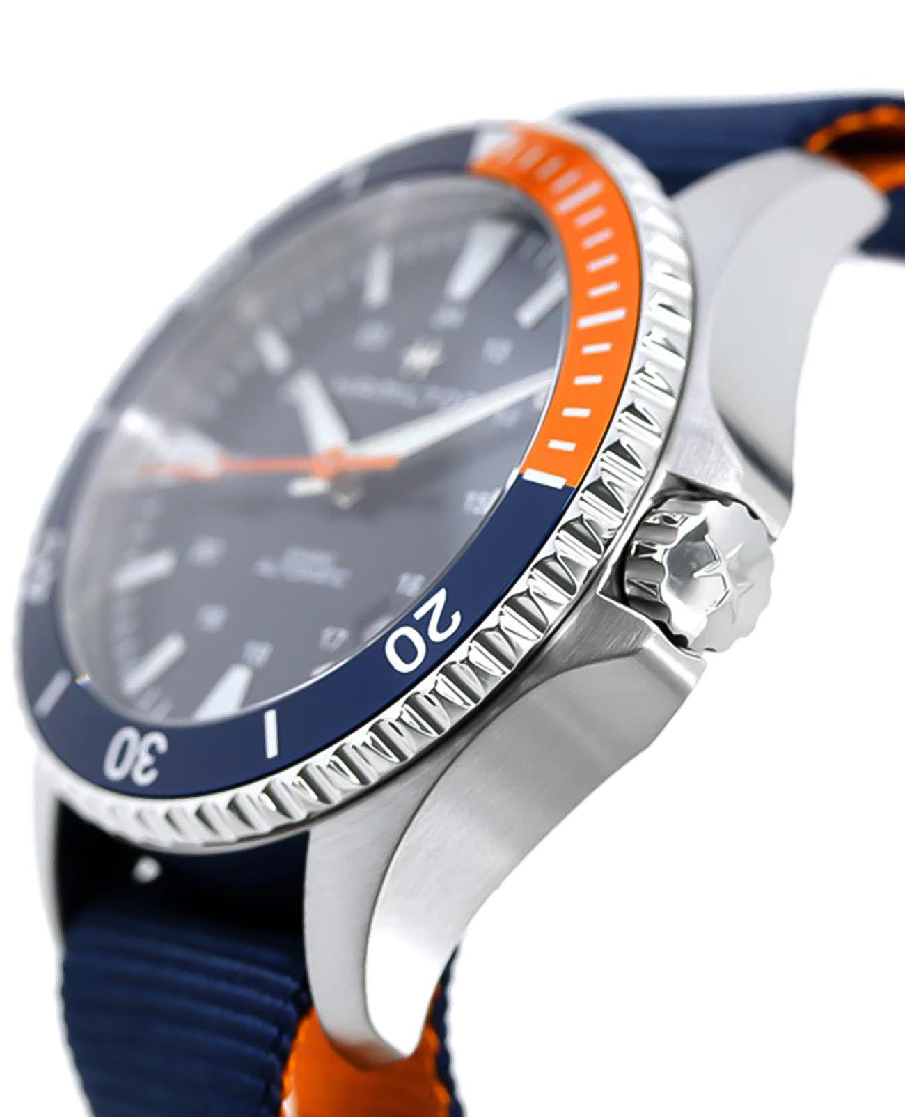 Оригинальные часы Hamilton Hamilton Khaki Navy Scuba Auto H82365941 механические калибр механизма h-10 общий вид