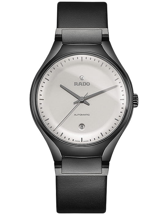 Rado Rado True Cyclo R27071105 Automatic R27071105 механические мужские часы серебристый циферблат, браслет кожаный — вид спереди