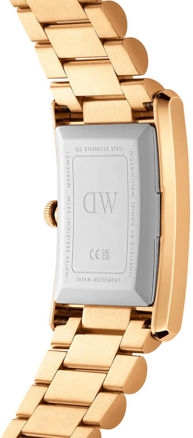 Daniel Wellington Daniel Wellington Bound 3-Link Gold DW00100703,  швеция женские часы на браслете нержавеющая сталь с pvd-покрытием боковой вид