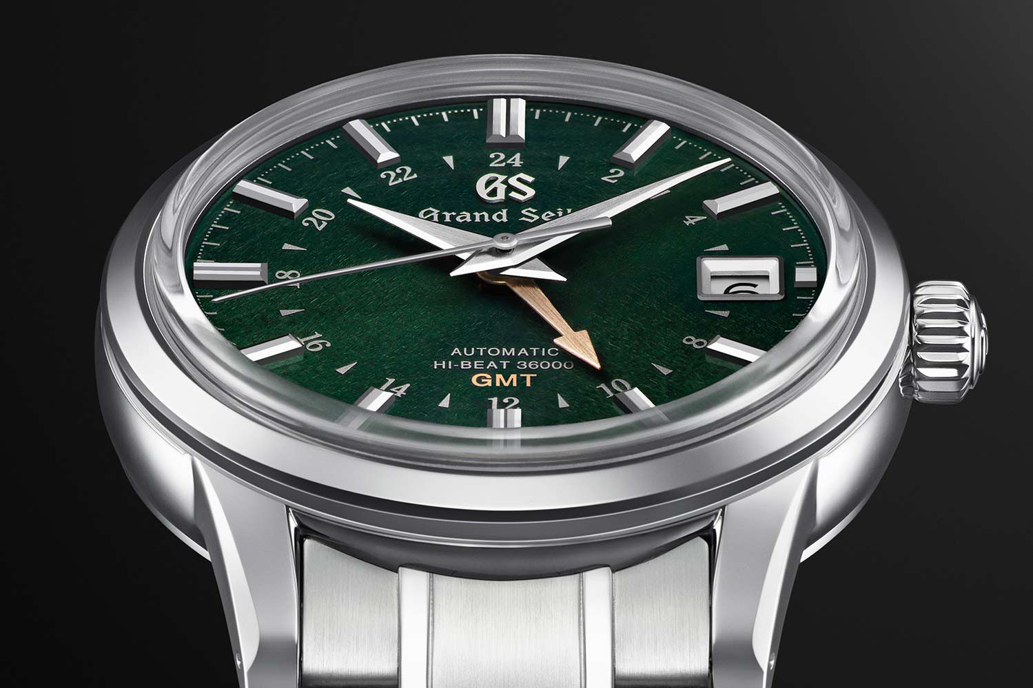 Seiko Seiko Grand Seiko SBGJ251G мужские часы зеленый циферблат на запястье