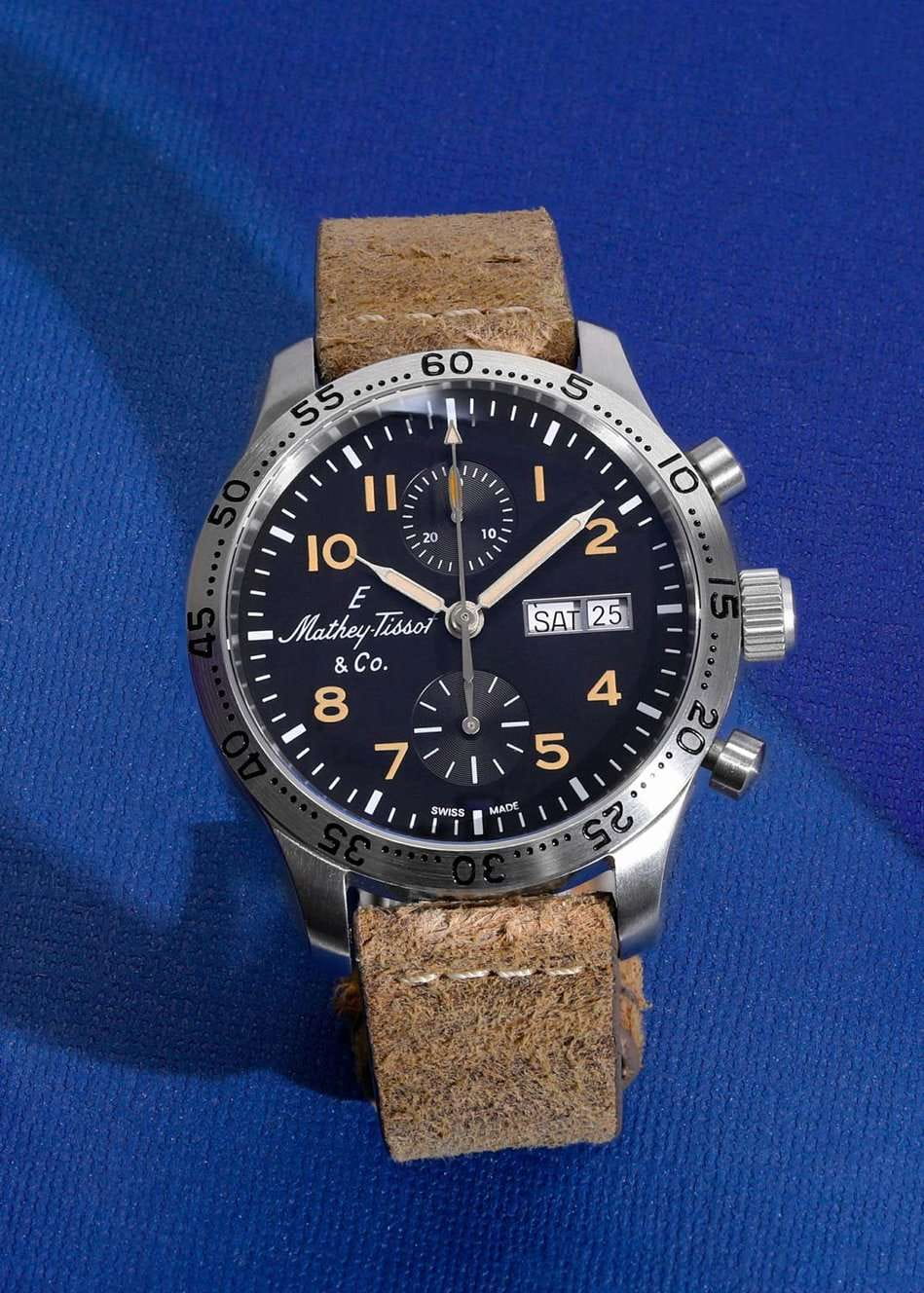 Оригинальные часы Mathey-Tissot Mathey-Tissot Type 21 H1821CHATLNO механические калибр механизма landeron 77 общий вид