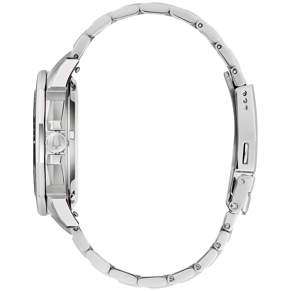 Bulova Bulova Marine Star 96B426,  сша мужские часы на браслете нержавеющая сталь боковой вид