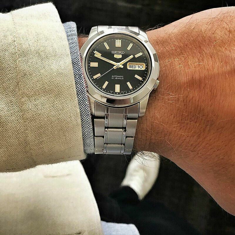 Оригинальные часы Seiko Seiko Seiko 5 SNKK17K1 механические калибр механизма 7s26 общий вид