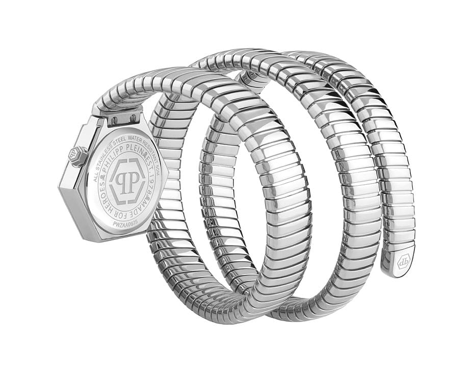 Philipp Plein Philipp Plein Snake Hexagon PWZAA0625,  германия женские часы на браслете нержавеющая сталь боковой вид