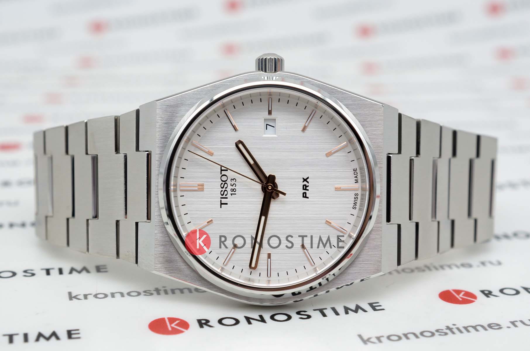 Tissot Tissot PRX T137.410.11.031.00 , наручные мужские часы фото под углом