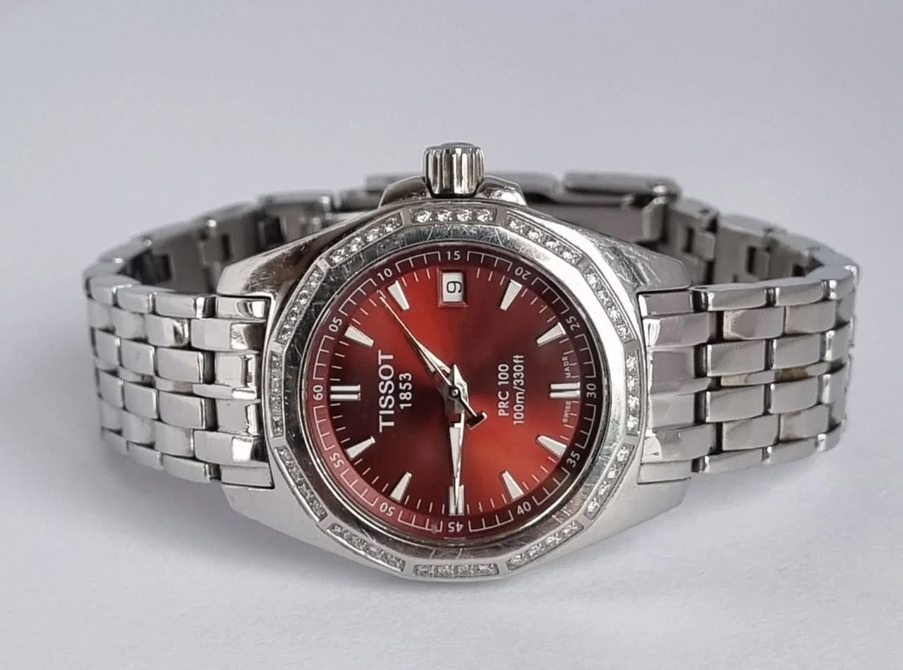 Tissot Tissot T008 22 T-Sport PRC 100 T22.1.181.81, t-sport швейцария женские часы на браслете нержавеющая сталь боковой вид