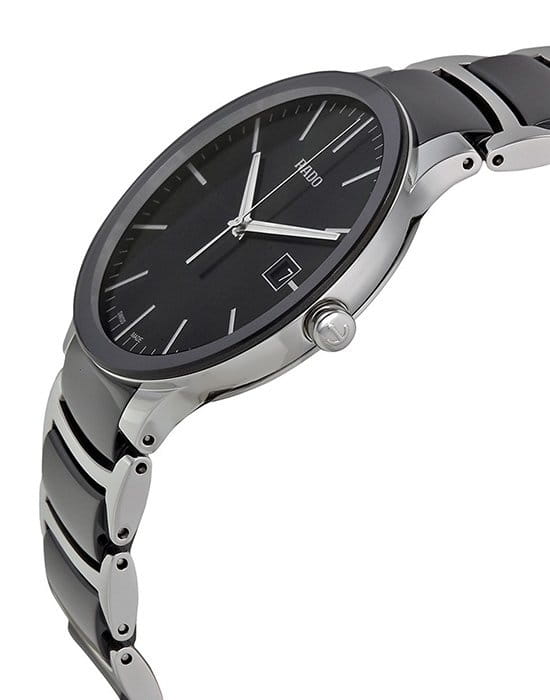 Rado Rado Centrix R30934162, centrix швейцария мужские часы на браслете сталь + керамические вставки боковой вид