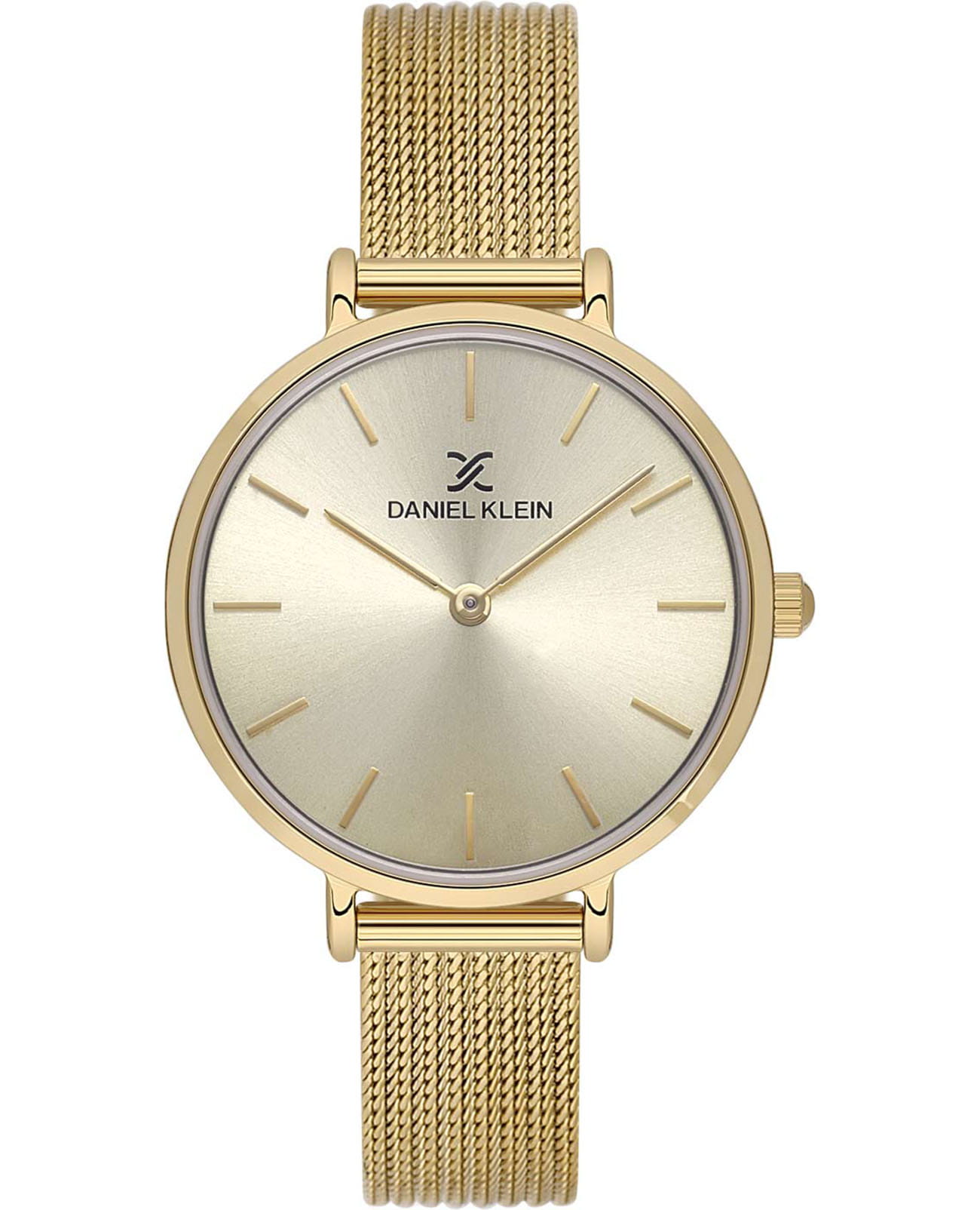 Daniel Klein Daniel Klein Premium DK.1.13720-5  DK.1.13720-5 кварцевые женские часы шампань циферблат, браслет нержавеющая сталь с ip-покрытием — вид спереди