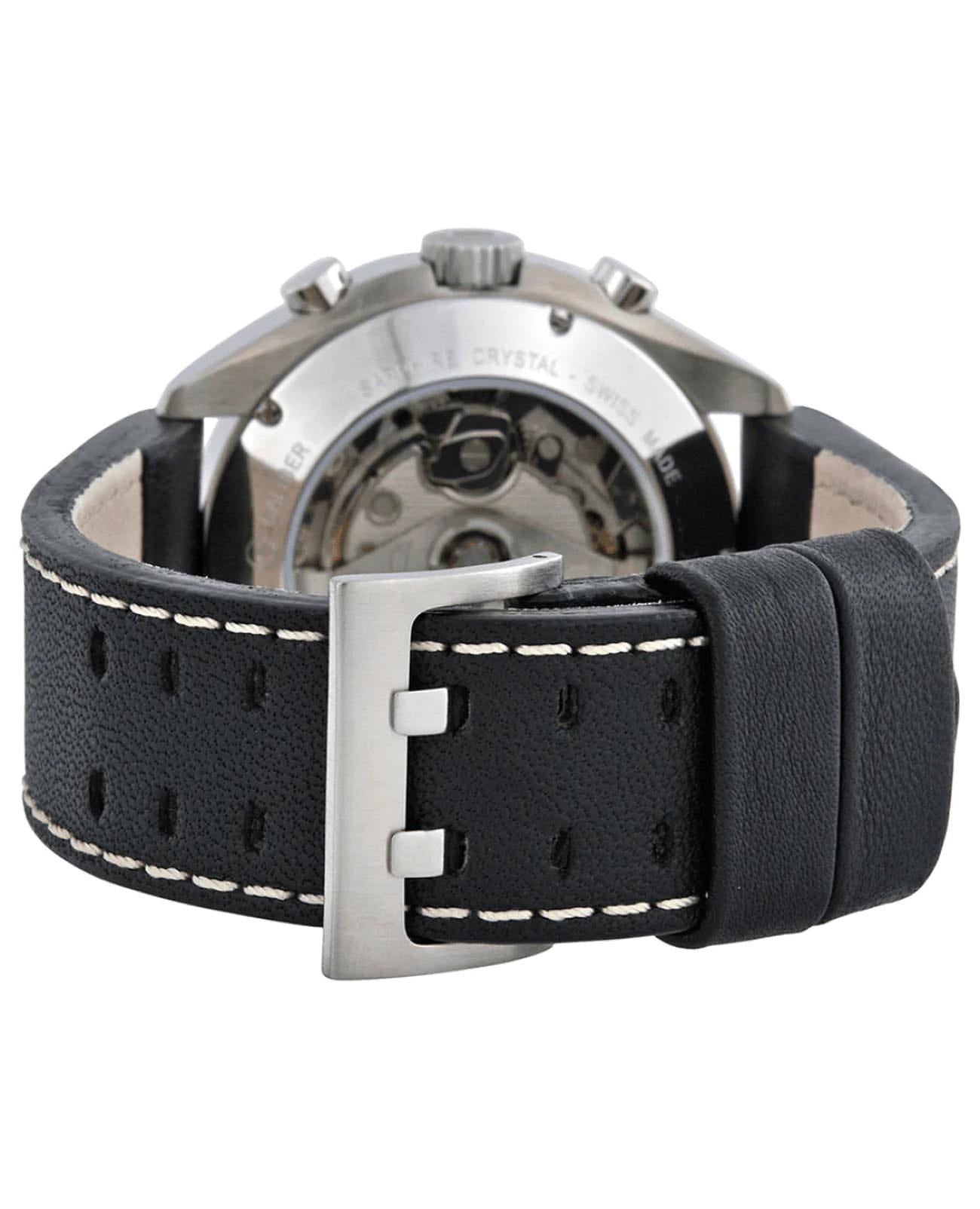 Hamilton Hamilton Khaki Aviation Pilot Pioneer Auto Chrono H76416755, khaki aviation швейцария мужские часы на браслете кожаный боковой вид