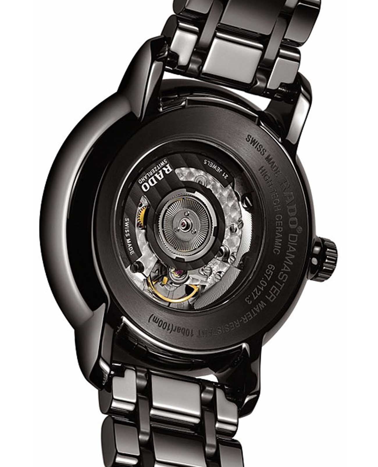 Rado Rado Diamaster Automati Grande Seconde R14127152, diamaster швейцария мужские часы на браслете высокотехнологичная керамика боковой вид