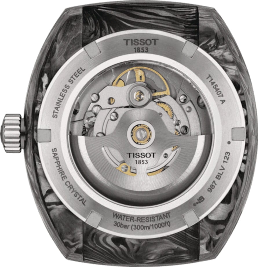 Tissot Tissot Sideral S Powermatic 80 T145.407.97.057.02 мужские часы  циферблат на запястье