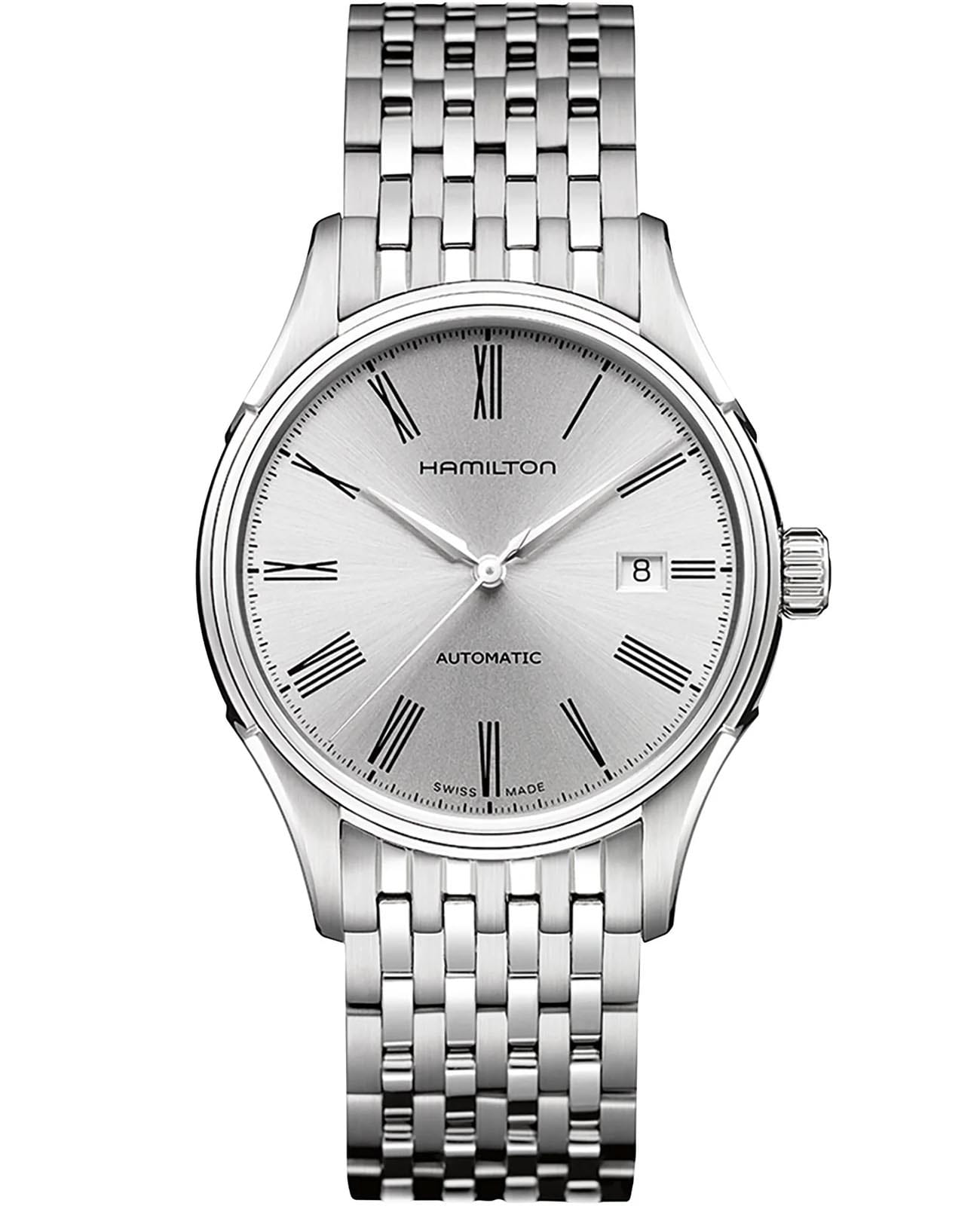 Hamilton Hamilton American Classic Valiant Auto H39515154  H39515154 механические женские часы серебристый циферблат, браслет нержавеющая сталь — вид спереди