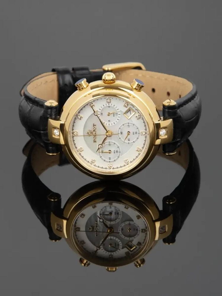 Полет Полет Майя FS20.676008,  россия женские часы на браслете кожаный боковой вид