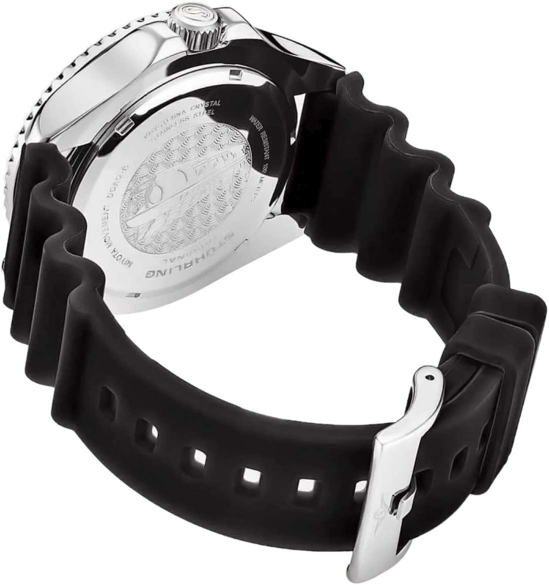 Stuhrling Stuhrling Aquadiver 3950R.1 , наручные мужские часы фото под углом