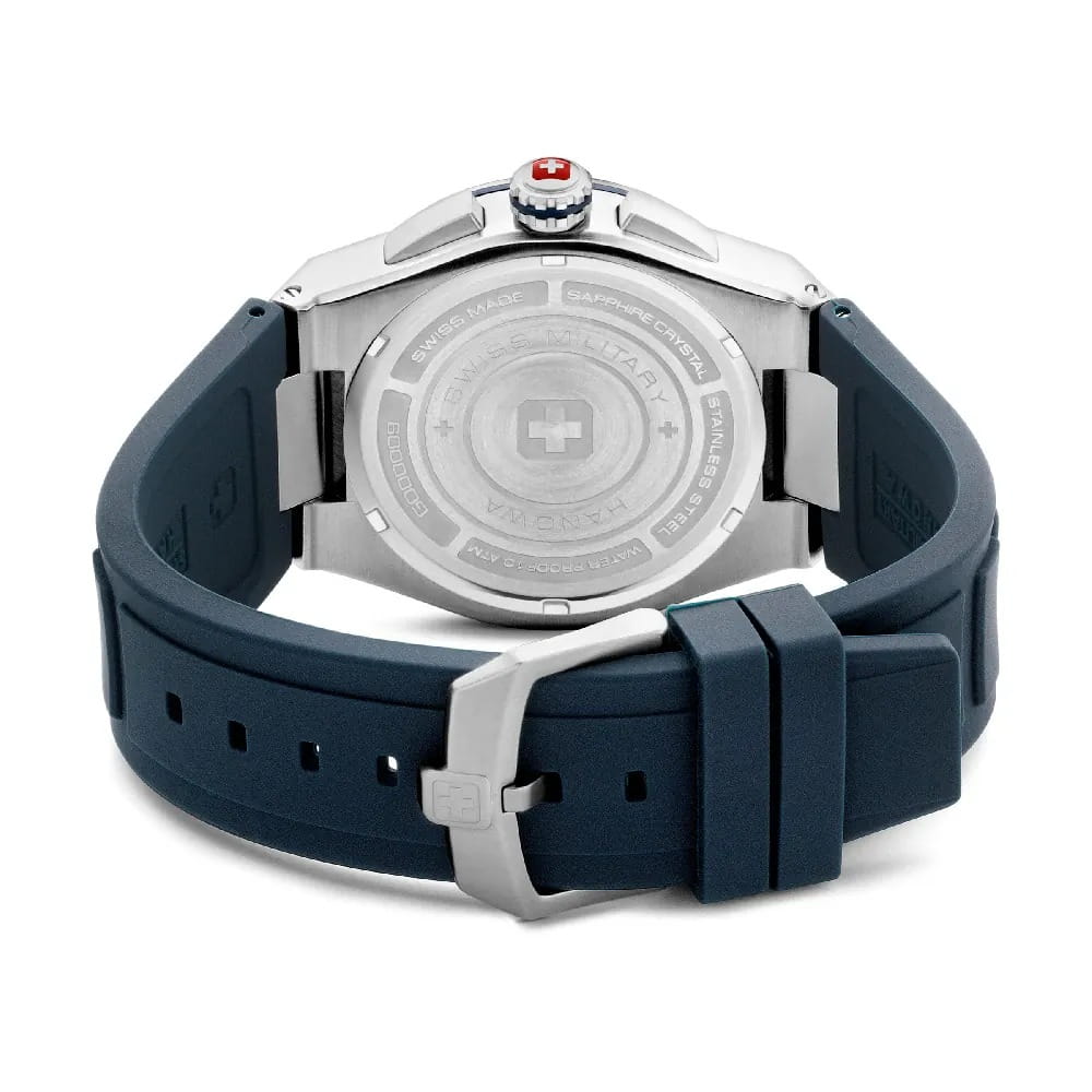 Swiss Military Hanowa Swiss Military Hanowa Mission XFOR 02 SMWGO0000902,  швейцария мужские часы на браслете каучук боковой вид