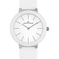 Jacques Lemans Jacques Lemans Design Collection 42-9B  42-9B кварцевые женские часы  белый циферблат, браслет кожаный — вид спереди